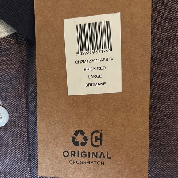 NWT-Classic Brown Polo Shirt with Embroidered Detail - Picture 3 of 10